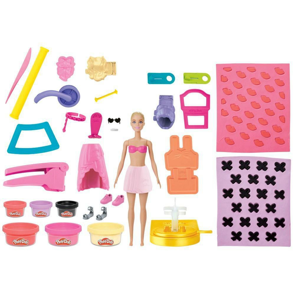 Masas y Plastilinas Barbie Desfile de Moda Crea Ropa PLAY DOH img #2