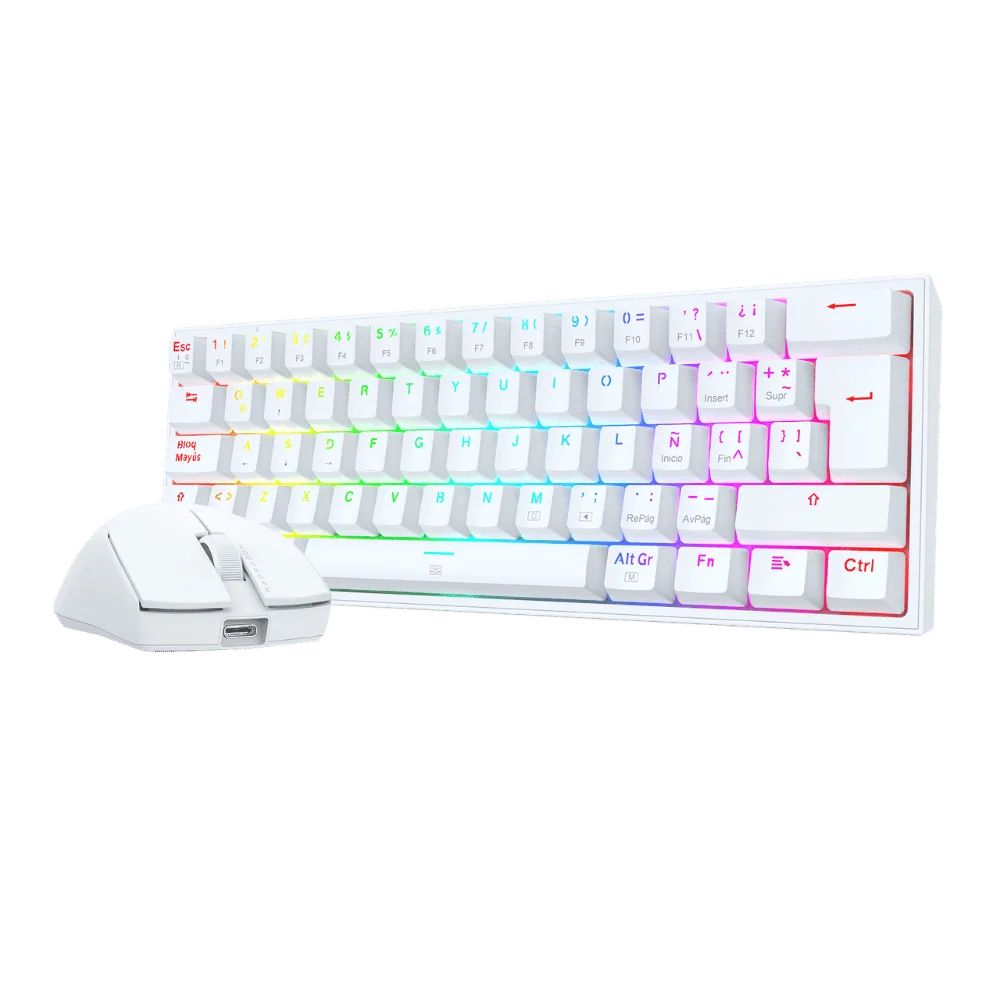 Combo Teclado Y Mouse Gamer Redragon S143W Rgb img #6