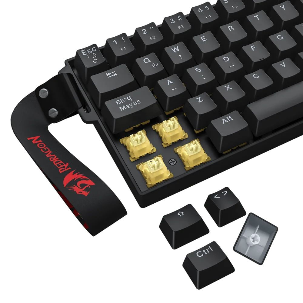Teclado Mecanico Magnético Redragon Fizz Pro K617 Rgb Black img #8