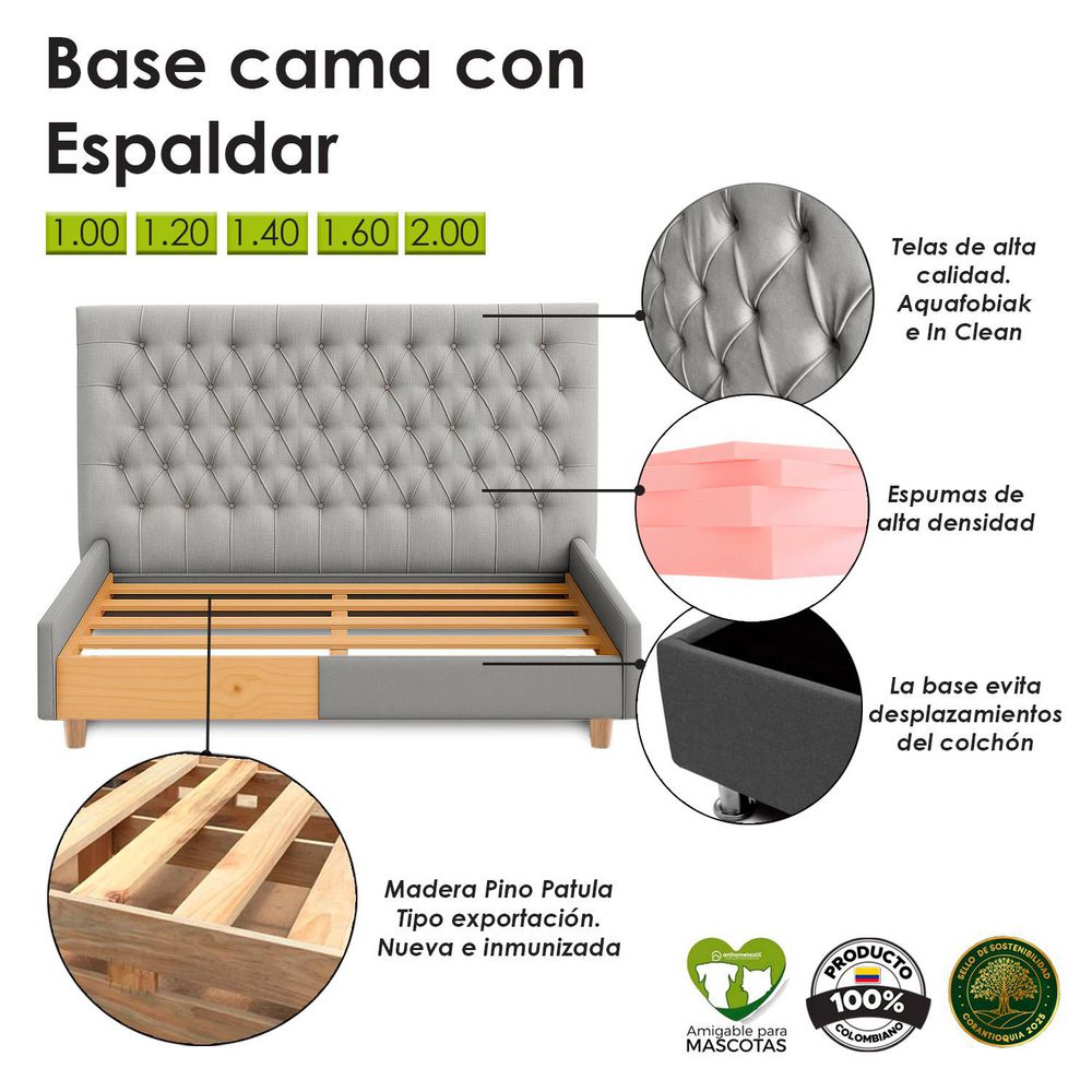 COMBO MARFIL ESPALDAR+BASE EKONOMODO DESIGN EKMC117 img #5