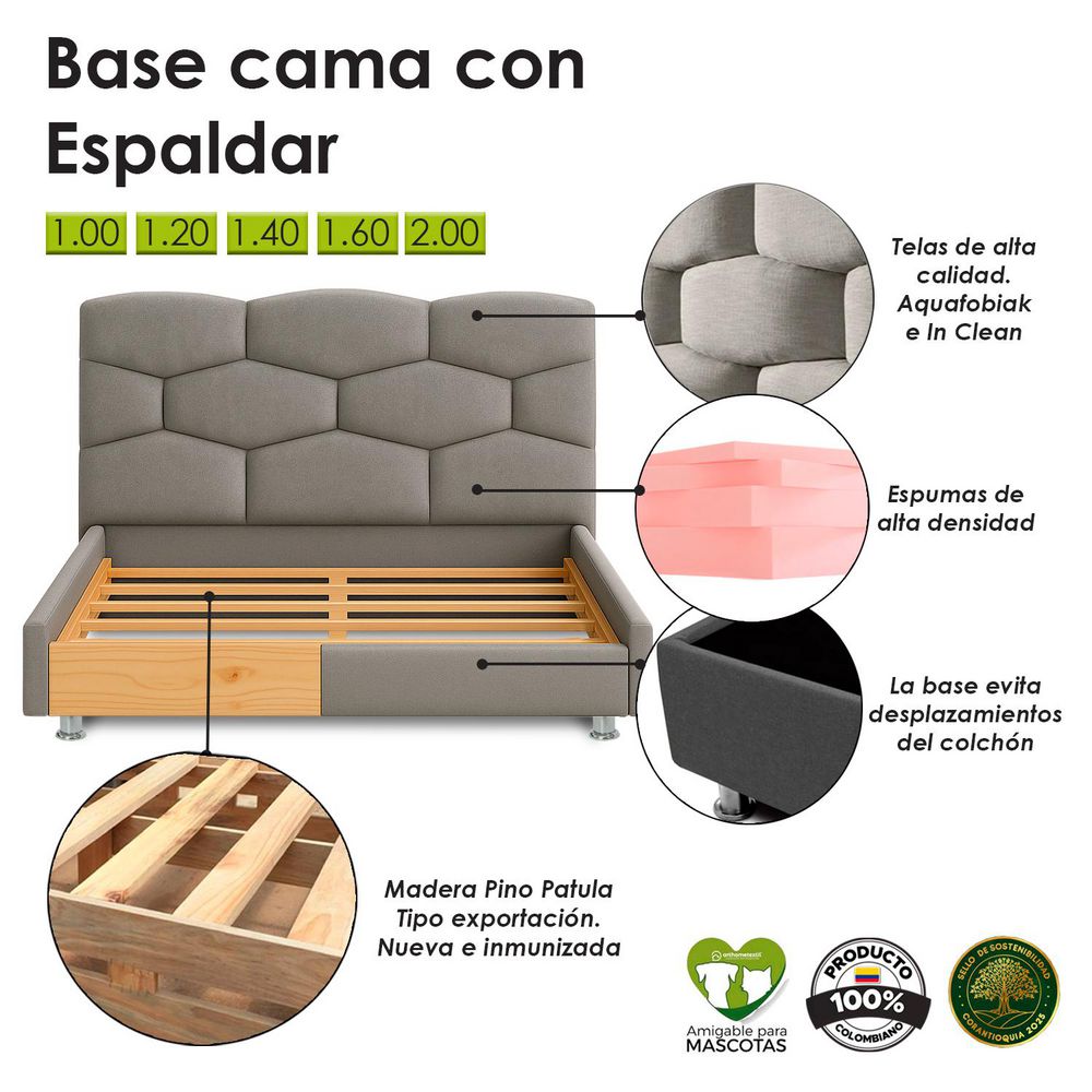 COMBO ESMERALDA ESPAL+BASE EKONOMODO DESIGN EKMC159 img #7