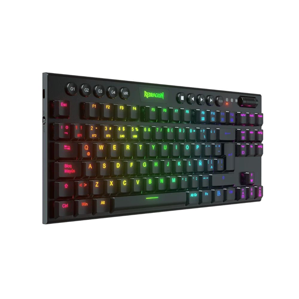 Teclado Inalámbrico Gamer Redragon Horus Tkl K621 Rgb Switch Rojo img #7