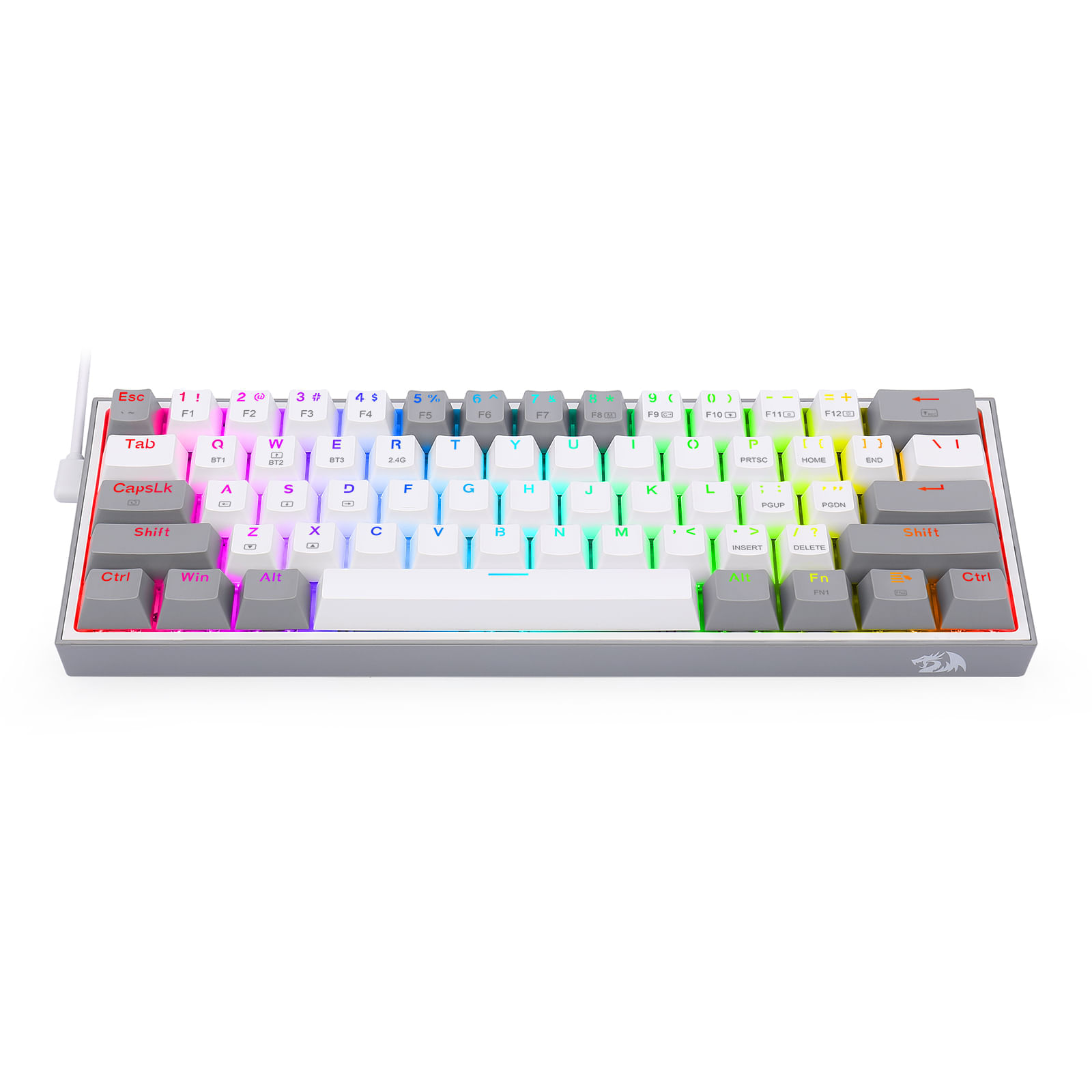 Teclado Gamer Redragon Fizz Pro K616-Rgb White/Grey img #8