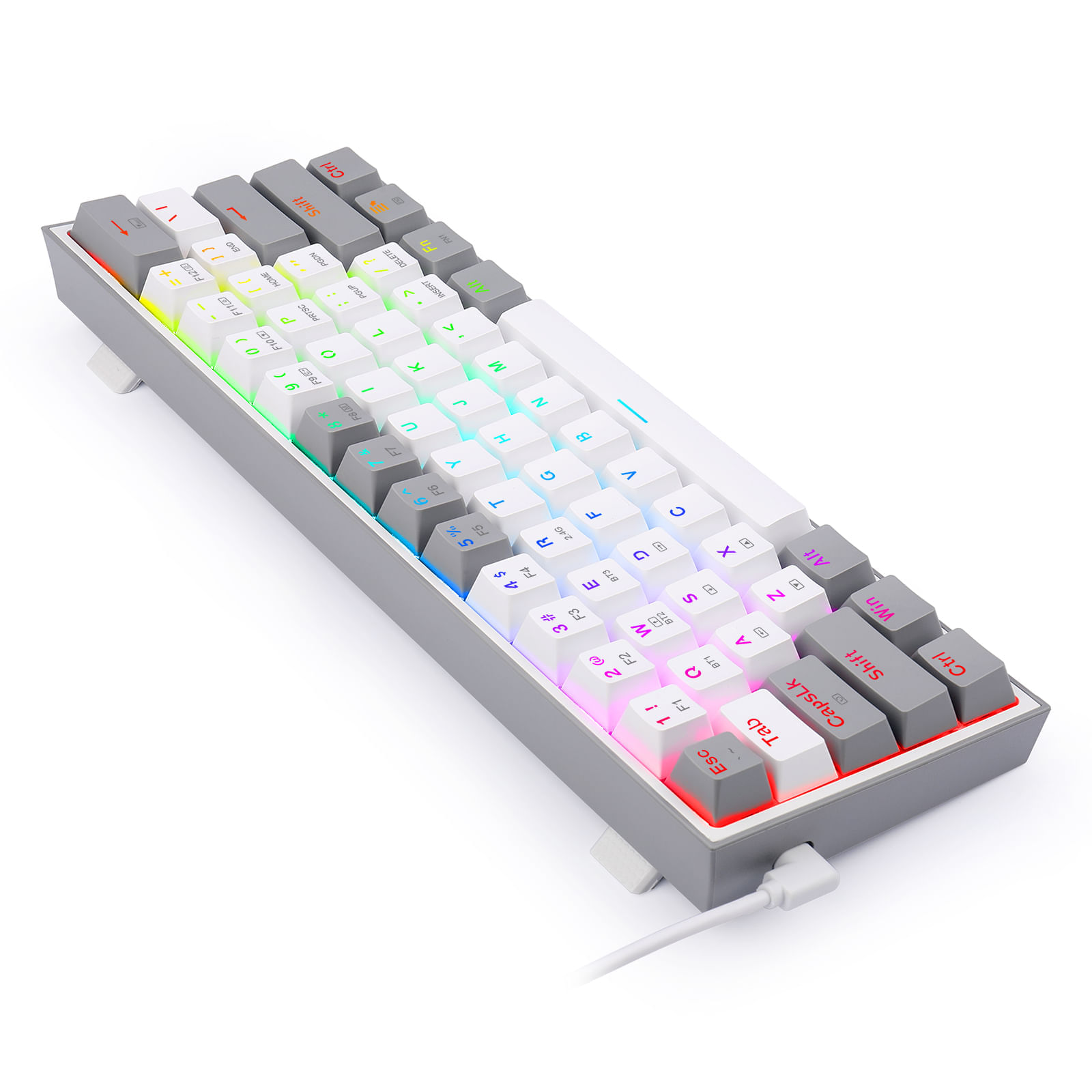 Teclado Gamer Redragon Fizz Pro K616-Rgb White/Grey img #5