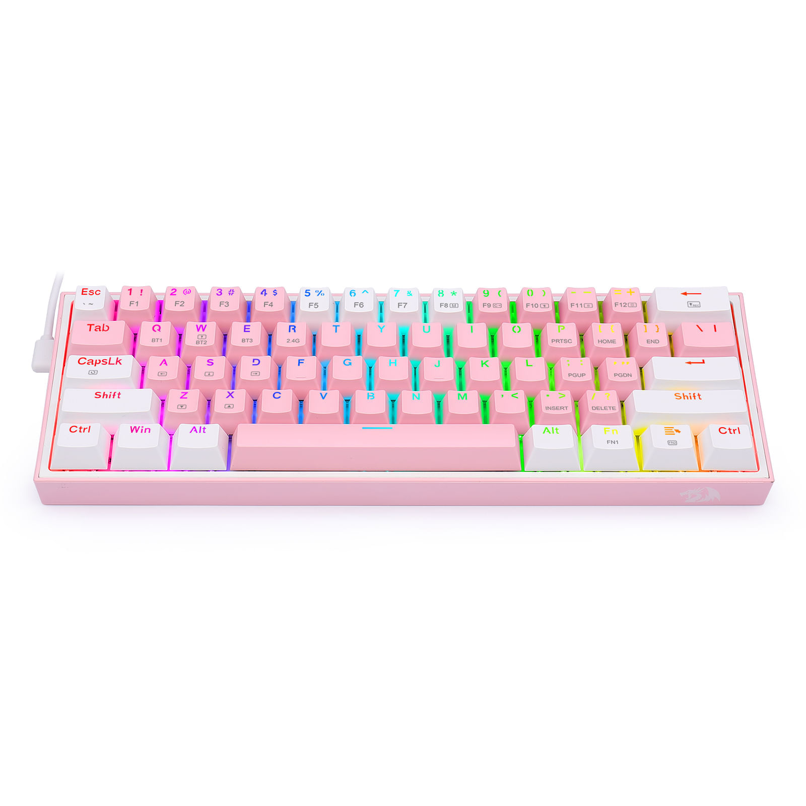 Teclado Gamer Redragon Fizz Pro K616-Rgb Pink/White img #4