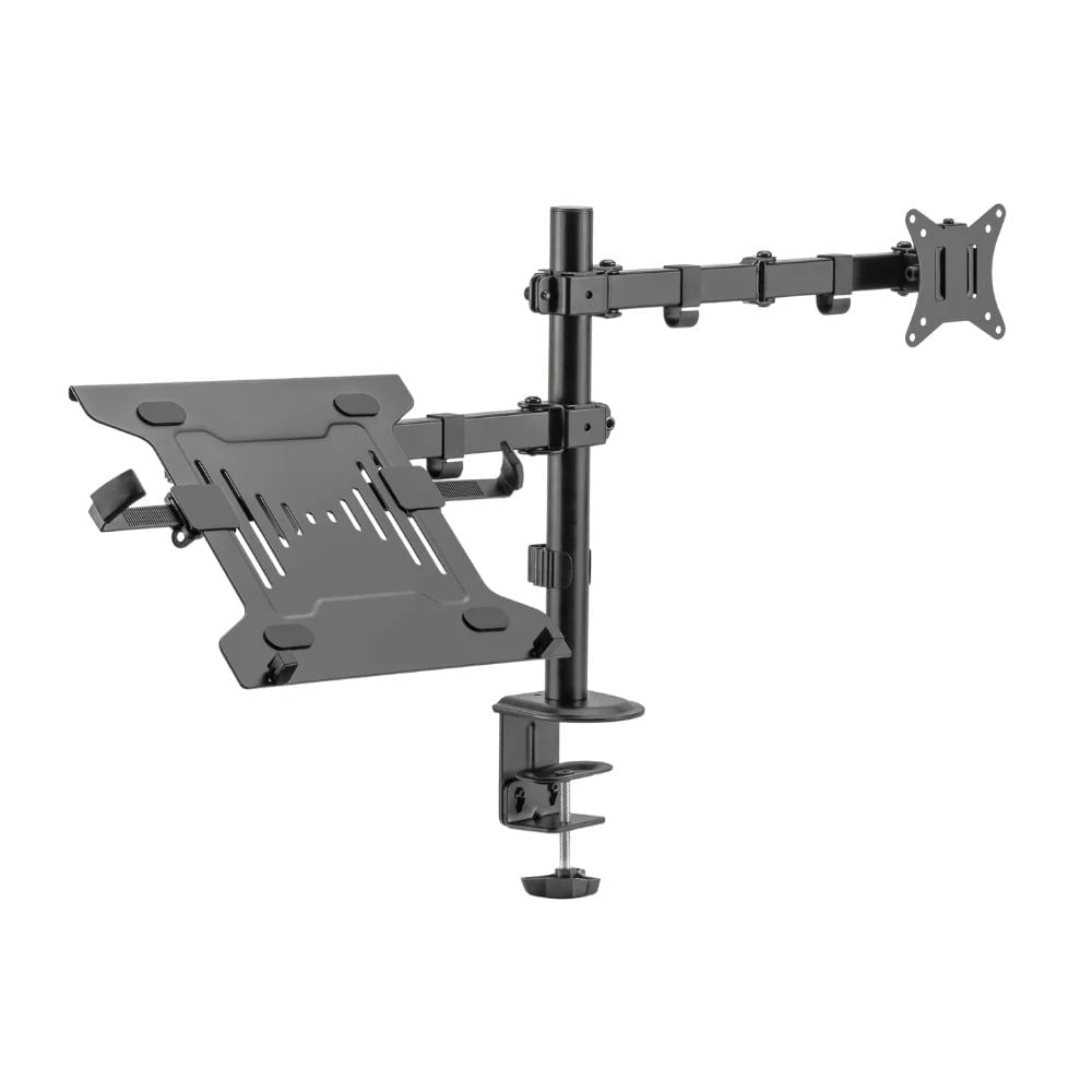 Brazo de Acero para Monitor y Notebook – Redragon Twin img #1