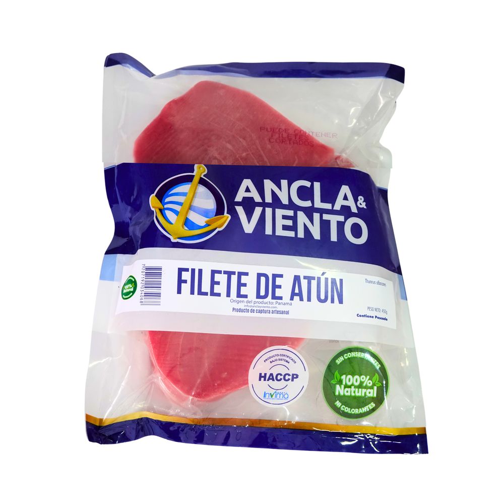 Filete de atún ANCLA Y VIENTO congelada (450  gr) img #1