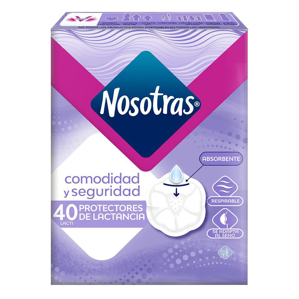 Protectores de lactancia NOSOTRAS comodidad y seguridad (40  und) img #1