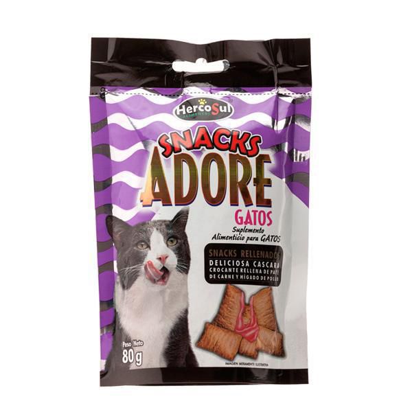 Snack para gatos ADORE crocante rellena (80  gr) img #1