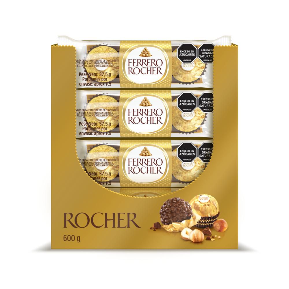 Bombones de chocolate FERRERO ROCHER trozos de avellana (600  gr) img #1