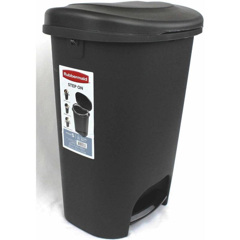 Bote De Basura De Plástico Negro Rubbermaid De 13 | Carulla - carulla.com