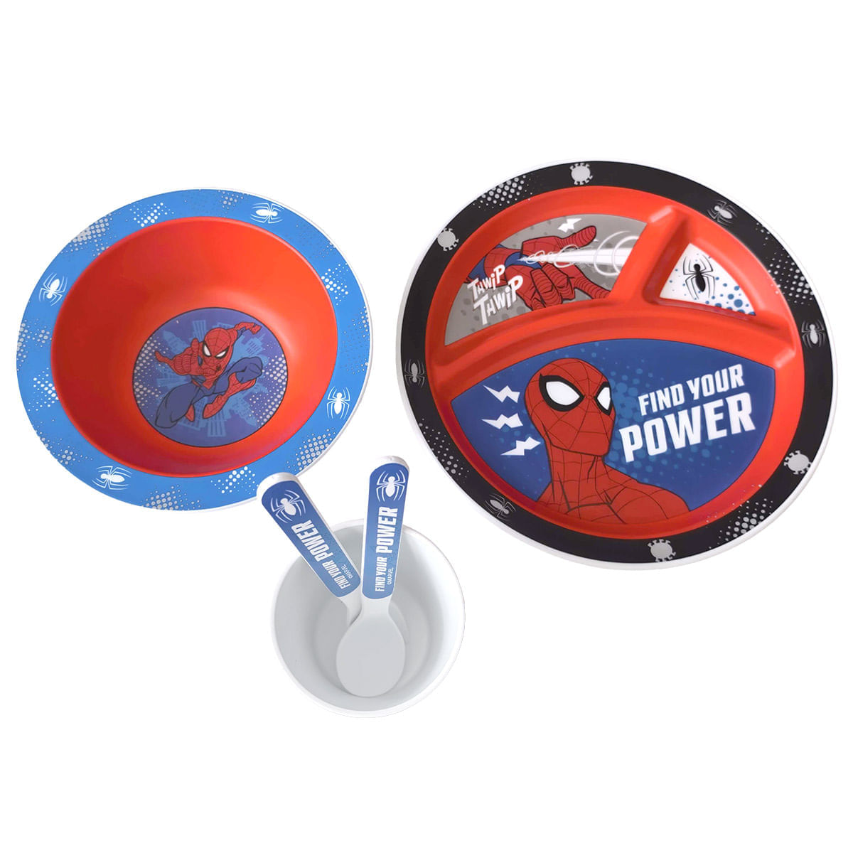 Vajilla Spiderman Find Your Power Infantil 5 Piezas img #1