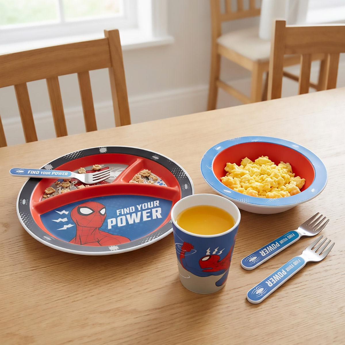 Vajilla Spiderman Find Your Power Infantil 5 Piezas img #7