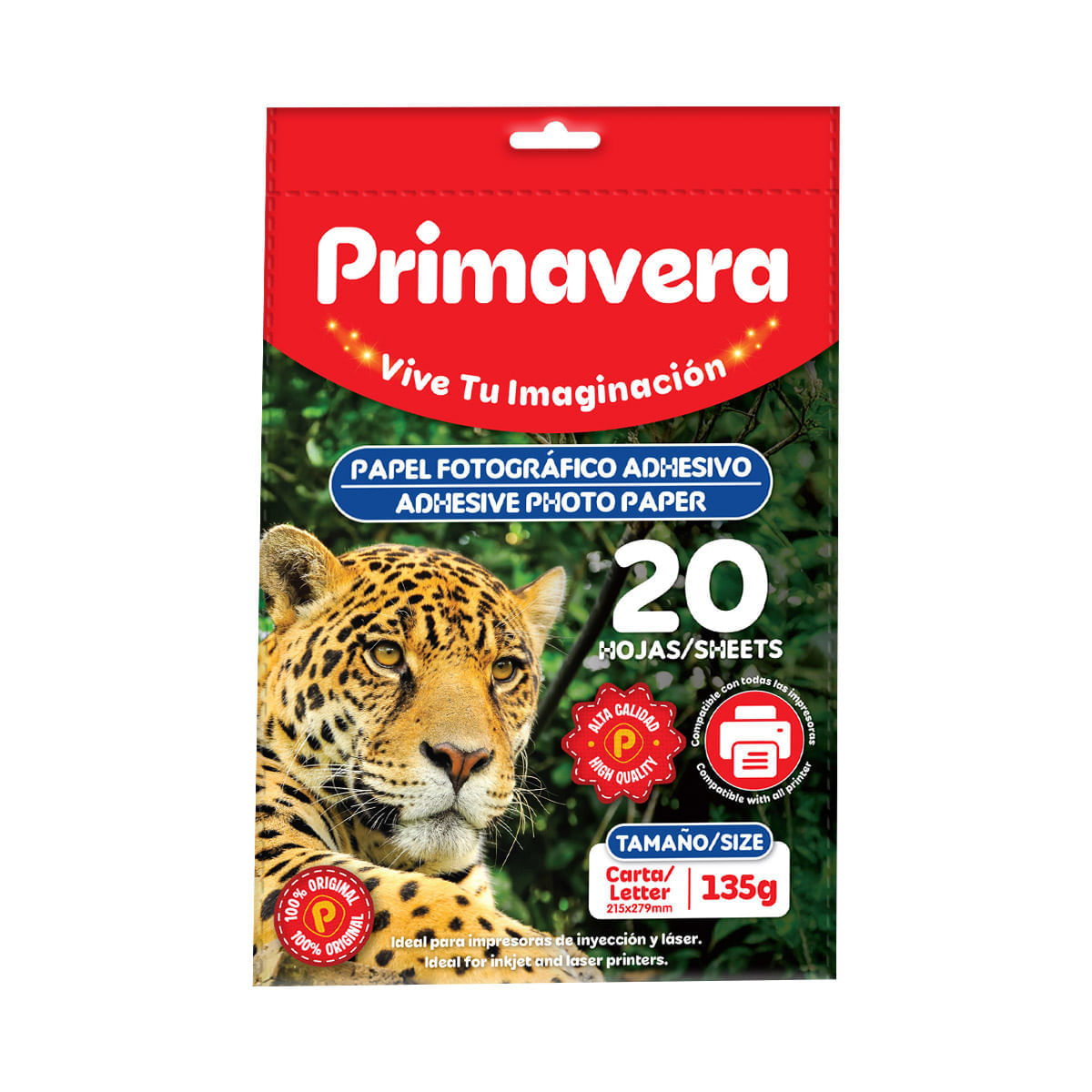 Papel Fotográfico Adhesivo 135 Gr. Primavera X 20 img #1
