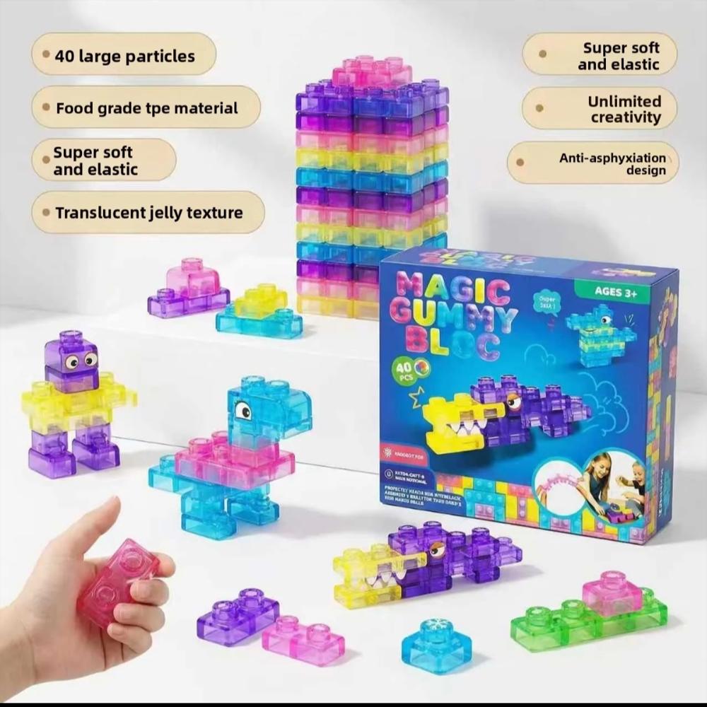 Bloques Magicos Gelatinosos X 40 Pcs img #2