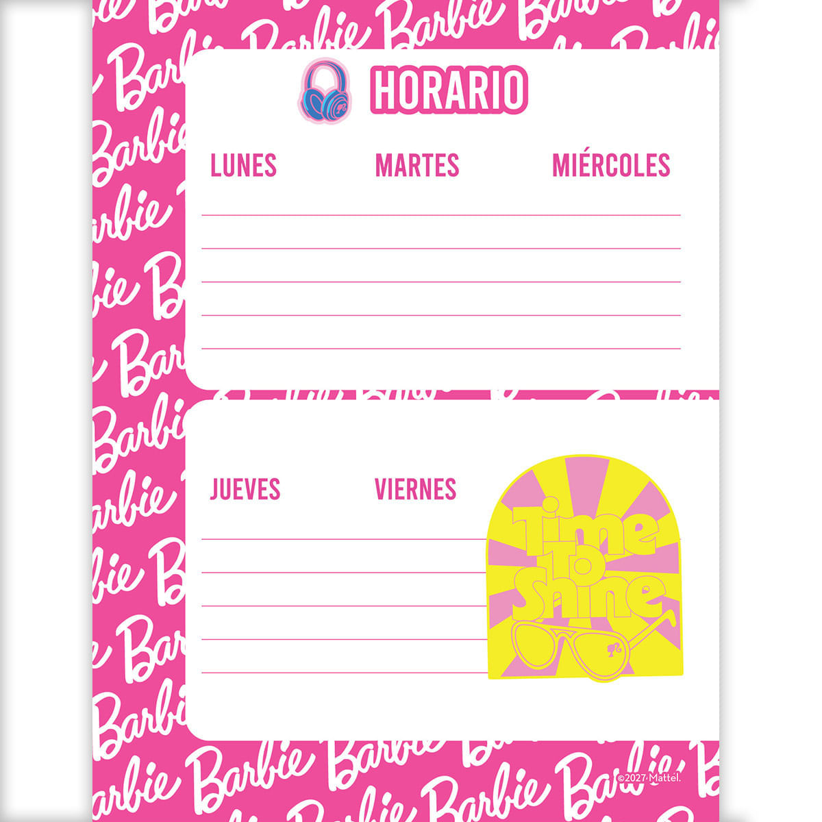 Cuaderno Cosido  Barbie Sun img #18