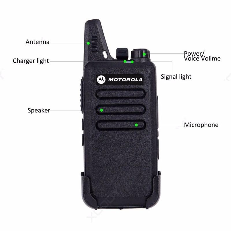 Par Radios De Comunicación Motorola C1 16 Canales Uhf Radio Carulla