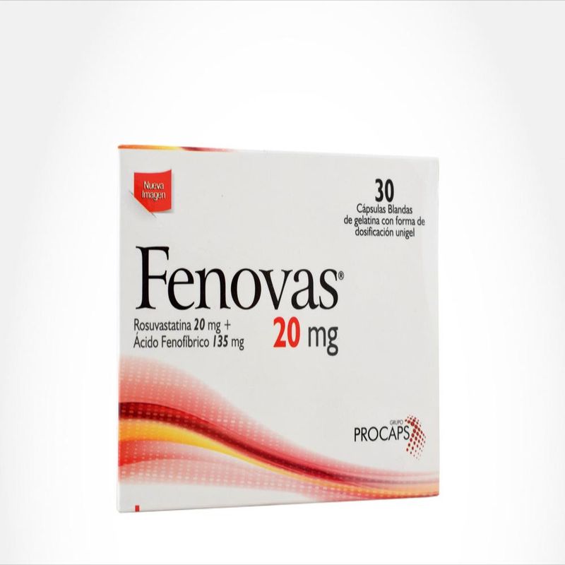Fenovas Acido Fenofibrico 135Mg Rosuvastatina 20Mg Carulla