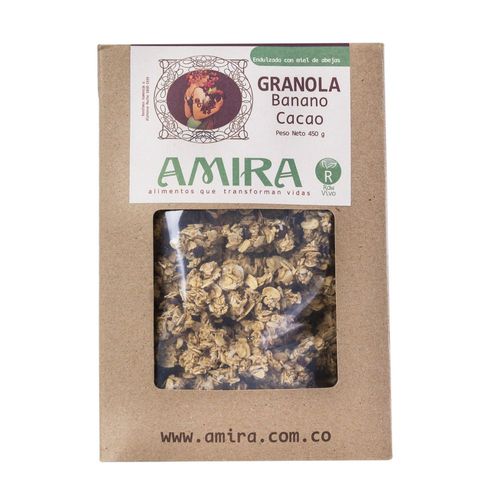 Granola banano cacao AMIRA 450 gr