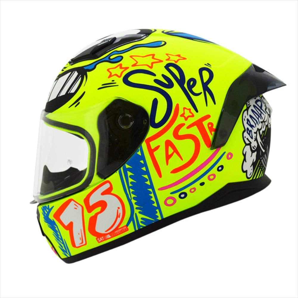 Casco Shaft 582 Sp Handmade Amarillo Neon Mate Tal Carulla