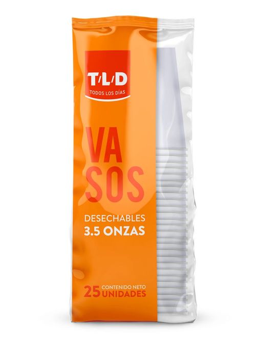 Vaso 3.5 Onzas Blanco T/L/D TODOS LOS DIAS SINREF