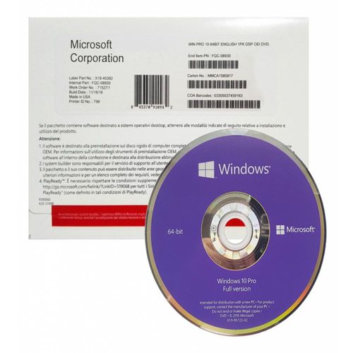 Windows 10 Professional Oei Dvd