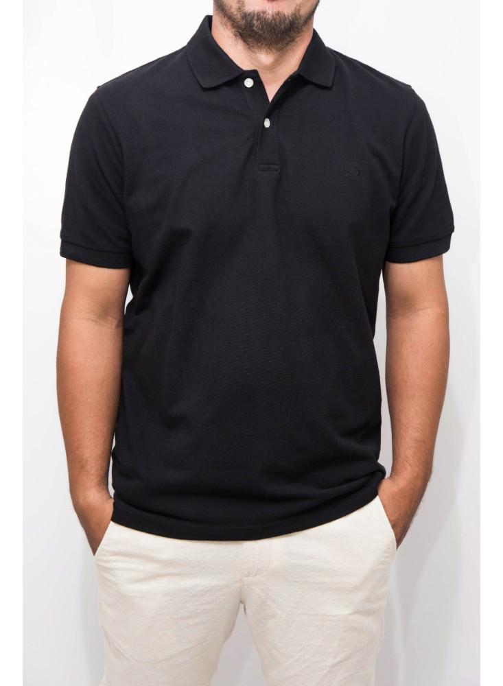 camisa polo negra