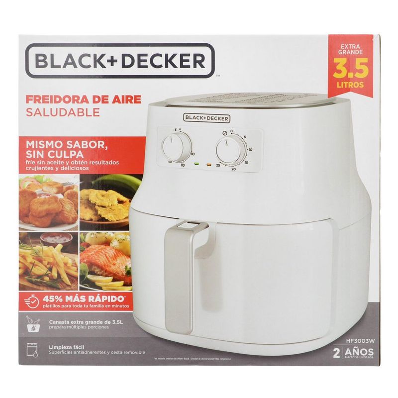 Freidora Aire Saludable BLACK & DECKER hf3003w