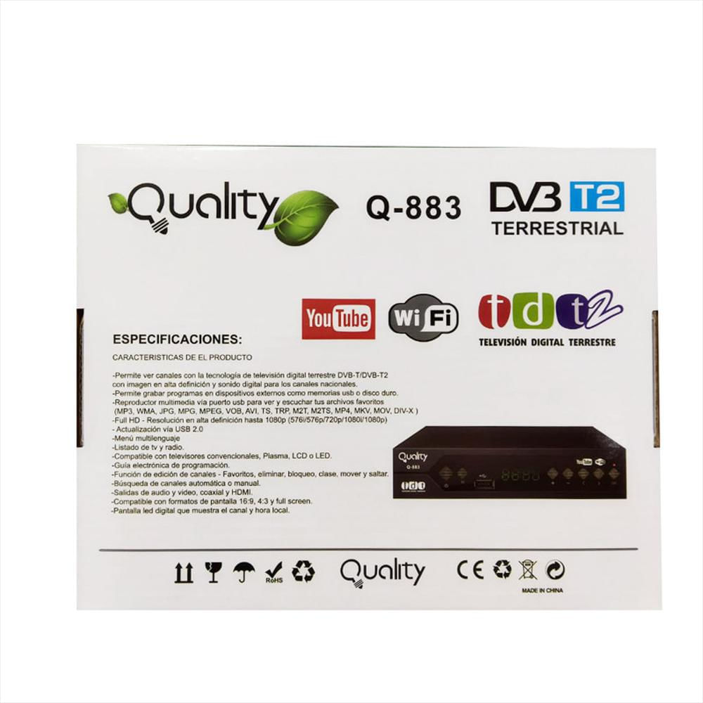 Decodificador Tdt Tv Digital Wifi Dvb T2 USB HDMI  + Antena