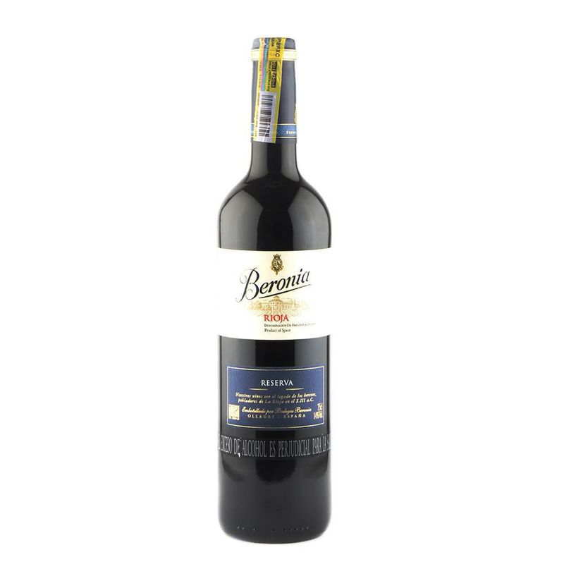 Vino Tinto Reserva Beronia X 750ml - Carulla.com