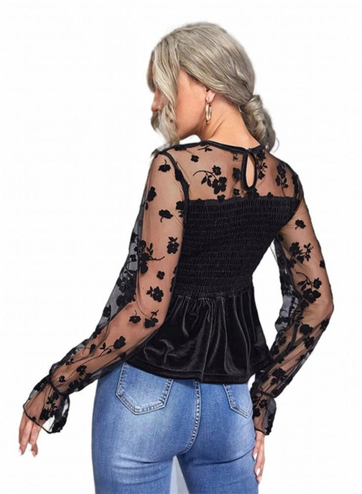 Deals blusa malla negra