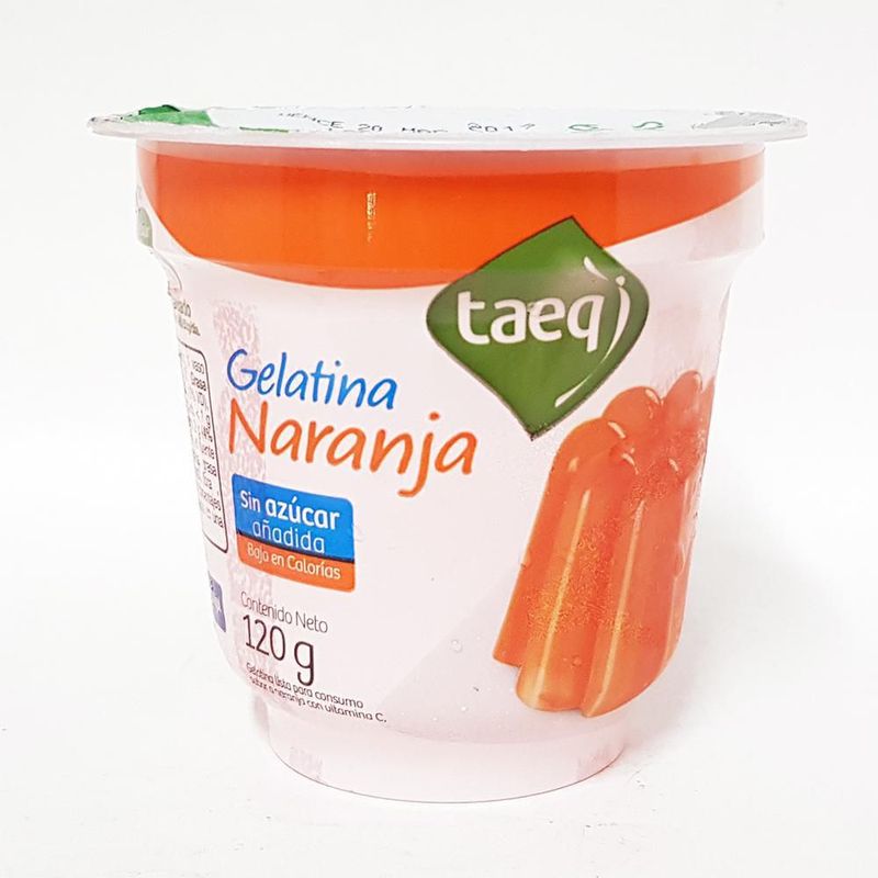 Gelatina Light Taeq Sabor a Naranja x 120 gr
