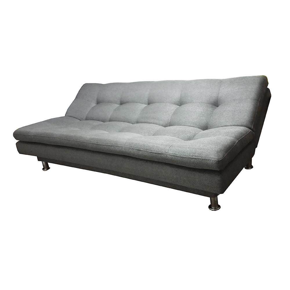 Sofá Cama Paris Lona Gris Carulla