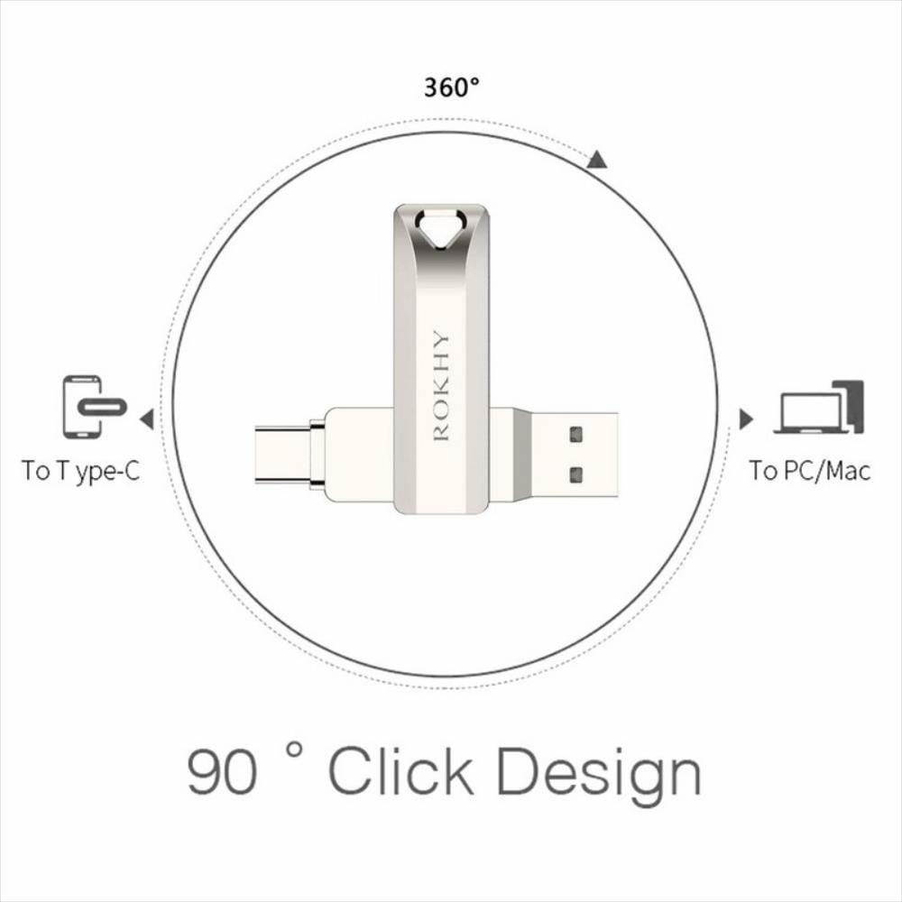 Memoria USB Tipo C 2 en 1 Dual de alta velocidad 128GB