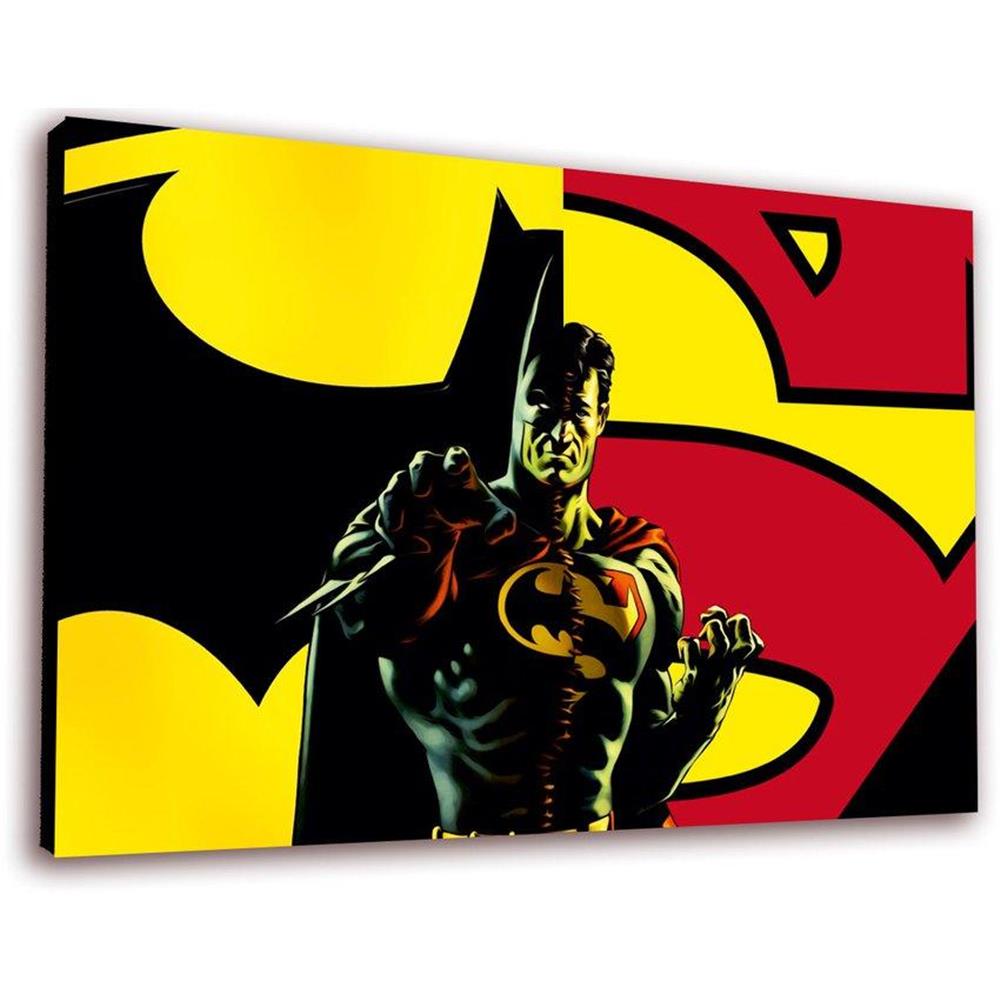 Cuadro 50 X 30 Cms Decorativo Batman Vs Superman 2 | Carulla