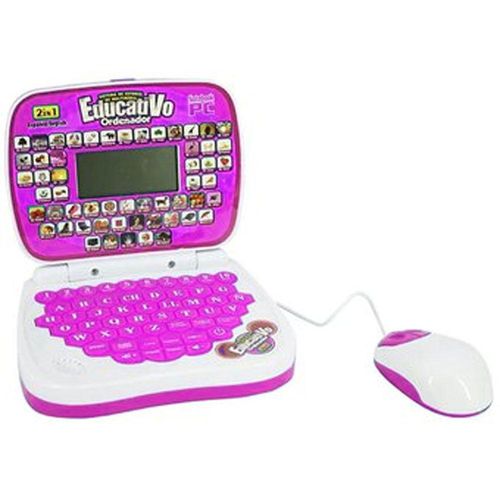 Computador Didactico 6683 Niños Aprender Ordenador Educativo Ingles Rosa