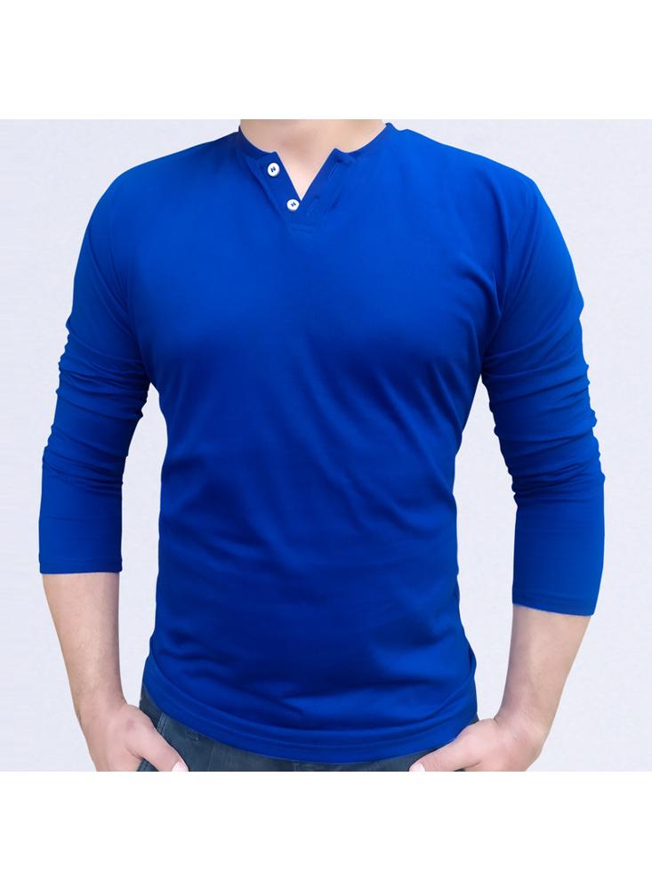 Camisa Buzo Polo Manga Azul Rey Cuello Neru | Carulla