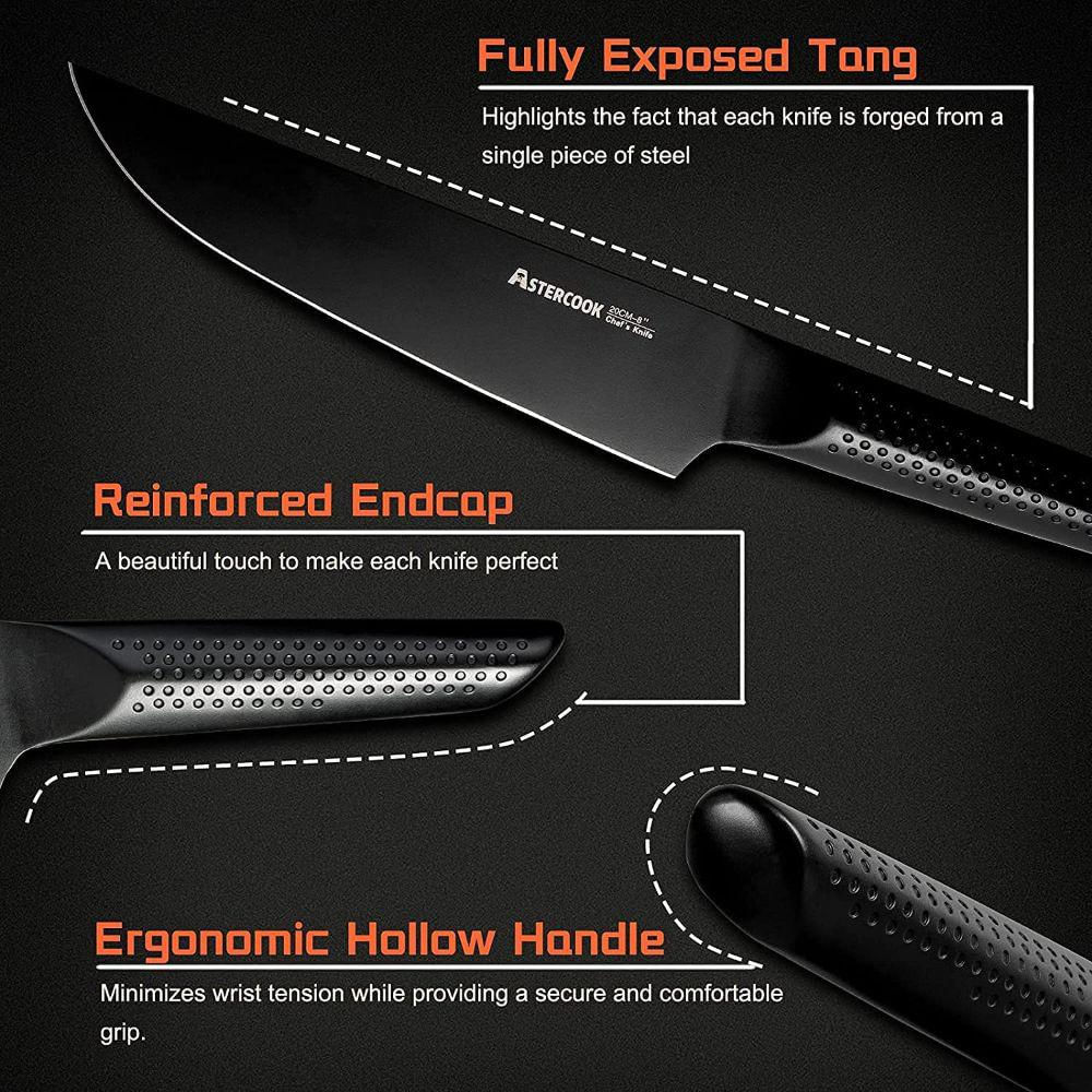  Astercook Cuchillo de chef, cuchillo de chef