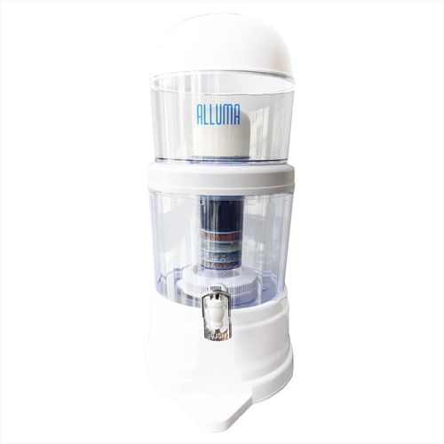 Filtro Purificador De Agua Alluma 14 Litros Minerales Blanco