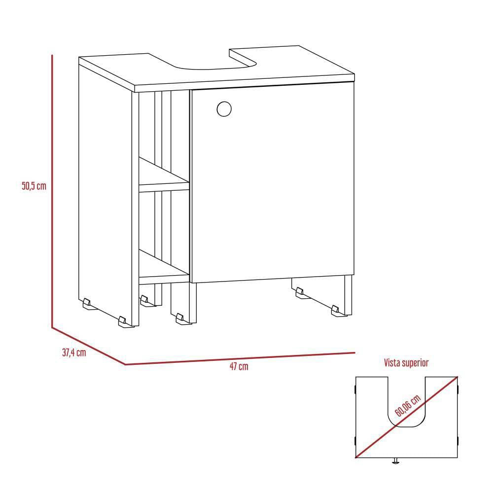 Mueble Basic Lavamanos Blanco img #5