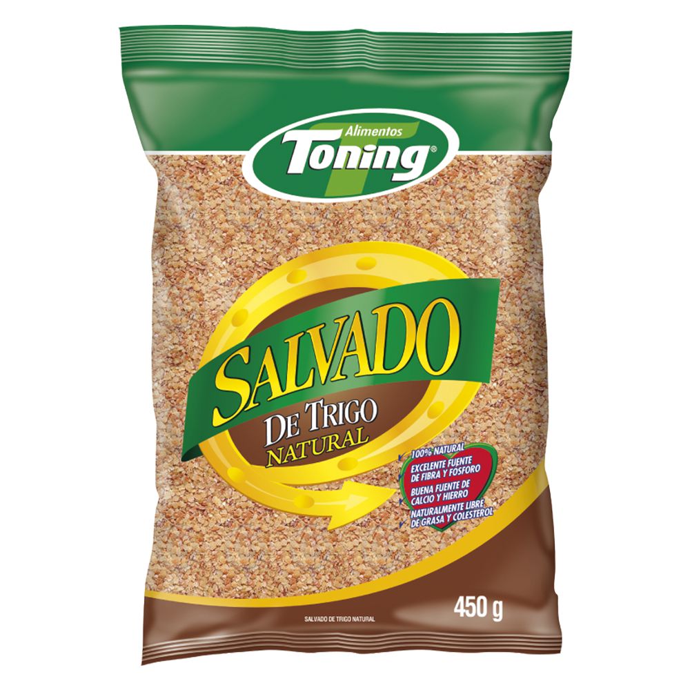 SALVADO DE TRIGO NATURAL TONING 450 gr