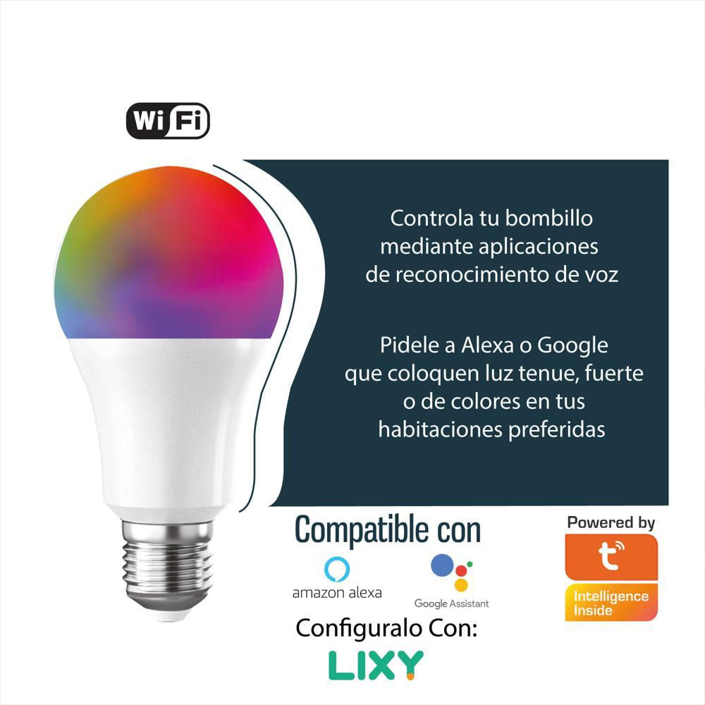 Combo Bombillo Inteligente LED + Tomacorriente Inteligente Alexa