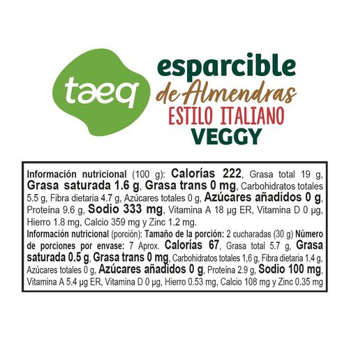Esparcibl De Almendra Italiano TAEQ 200 gr