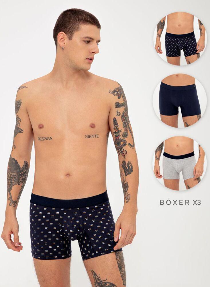 Boxer Ajustado Pqt Hombre GEF 650137