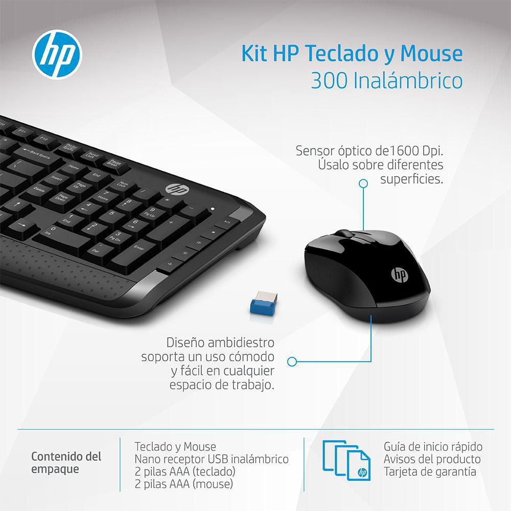 Hp 300 Teclado Y Raton Hp HP Wireless Keyboard And Mouse 300
