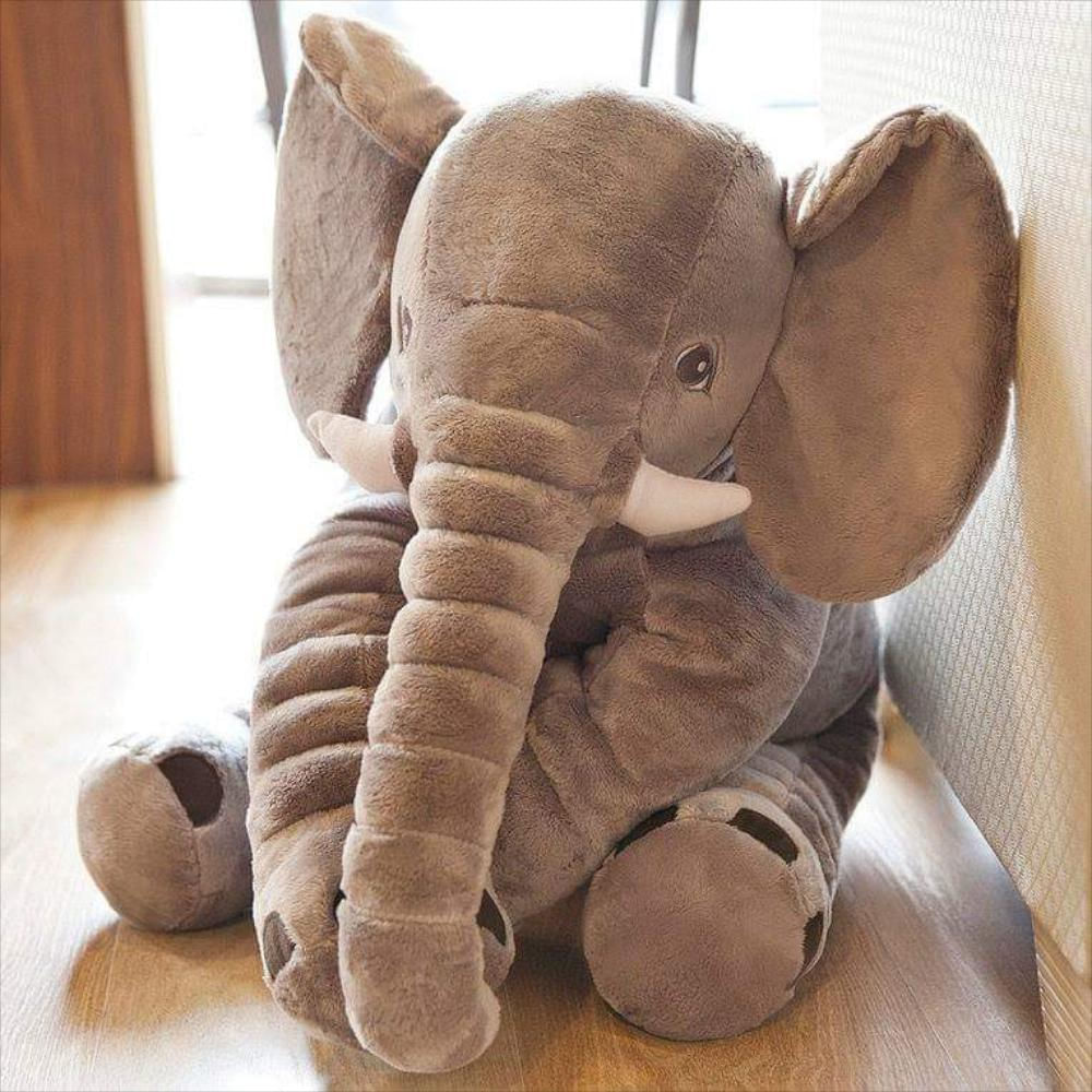 Suave y abrazable, la almohada para bebé en forma de elefante top