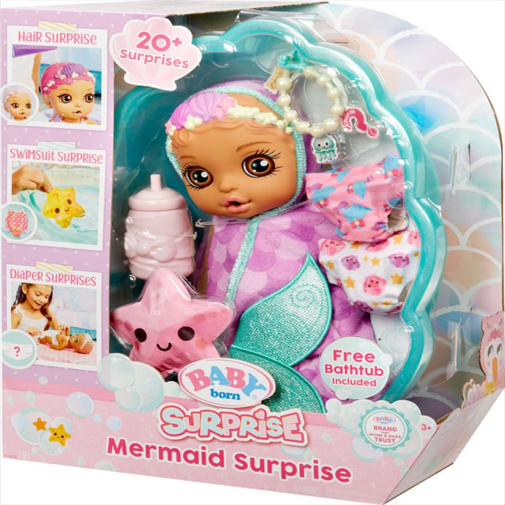 Muñeca Baby Born Mermaid Surprise Con Accesorios O