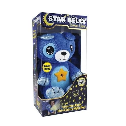 Ontel Star Belly Proyector Luces Peluche De Dormir Azul