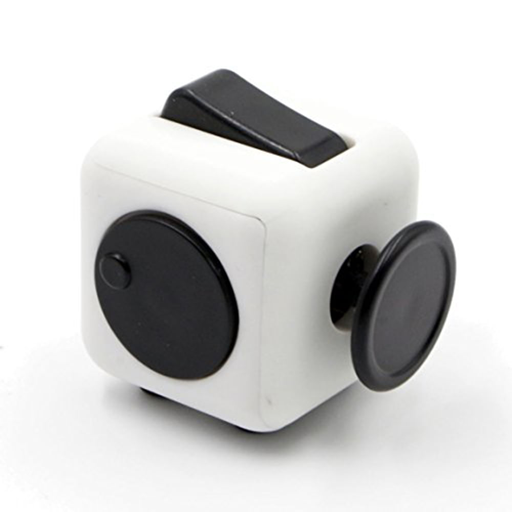Fidget Cube Blanco Y Negro Juguete Cubo Antiestrés Carulla