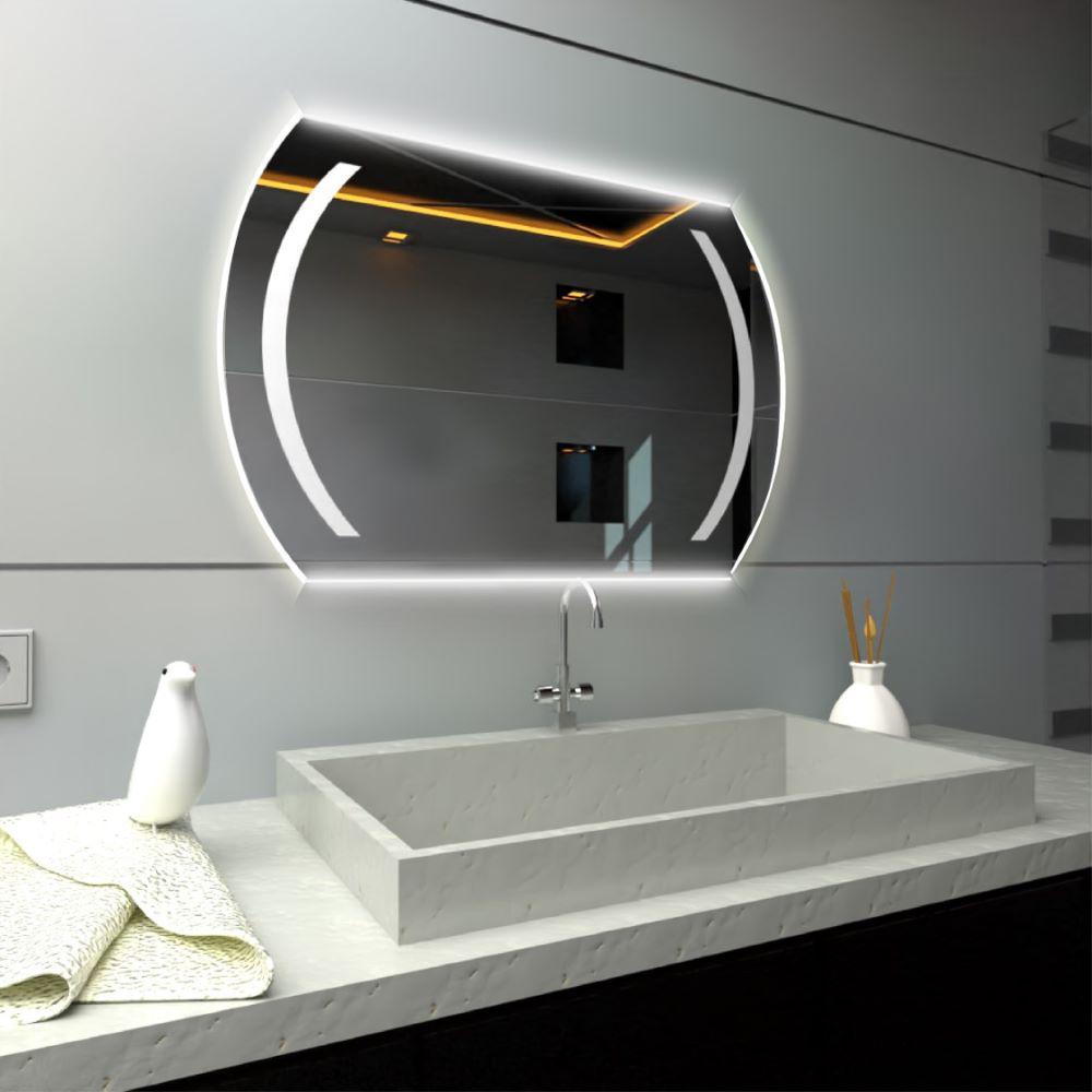 Espejo Rectangular Manson, Gris, Con Luz Led img #3